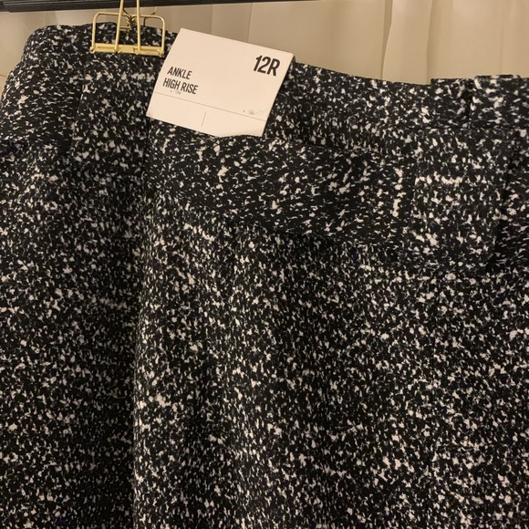 NWT Express Black + White Tie Waist Pants - Picture 4 of 5